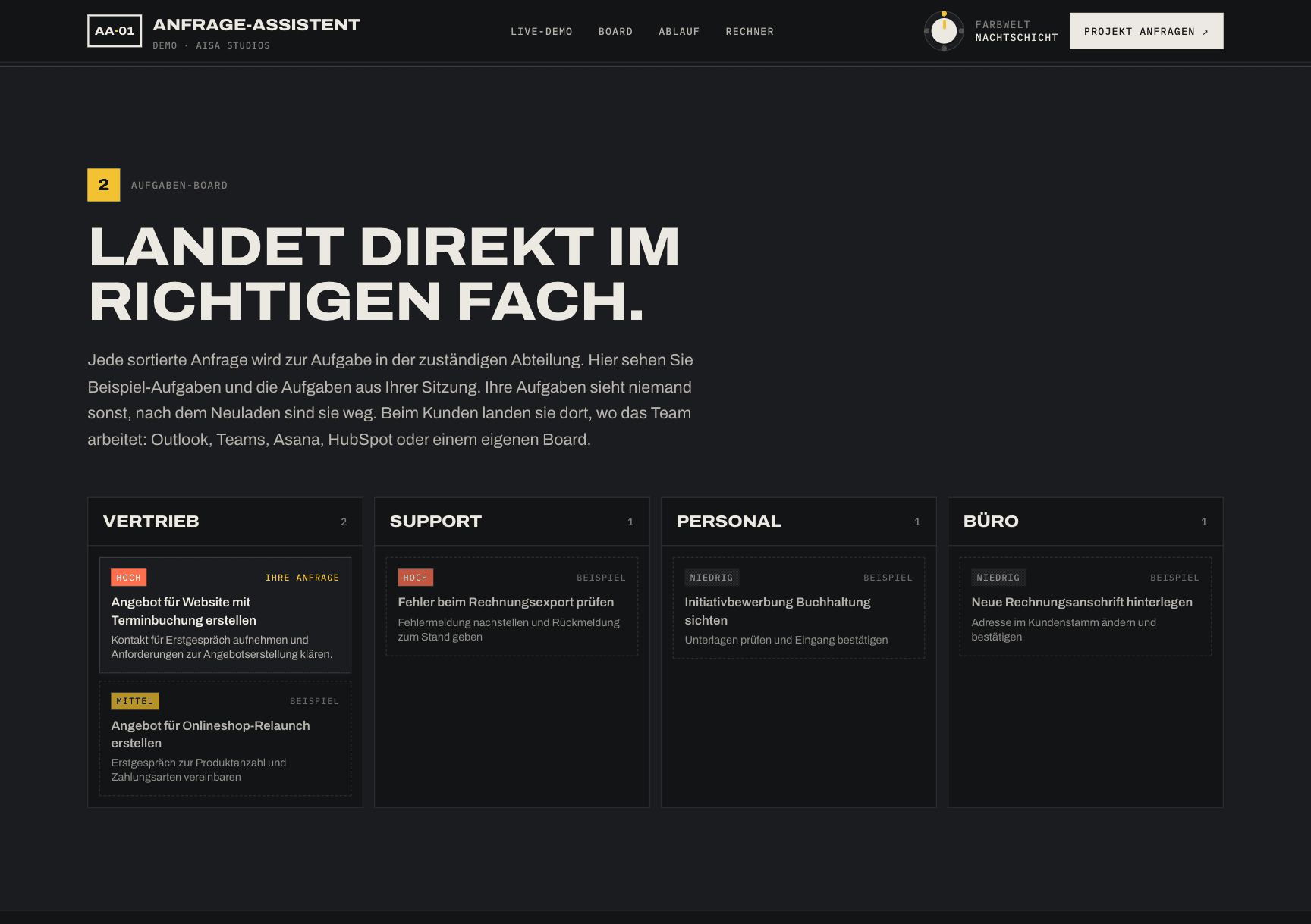 KI-Anfrage-Assistent, Ansicht 4