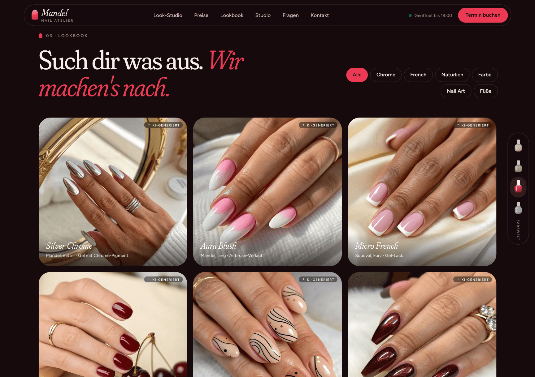 Nagelstudio, Ansicht 3