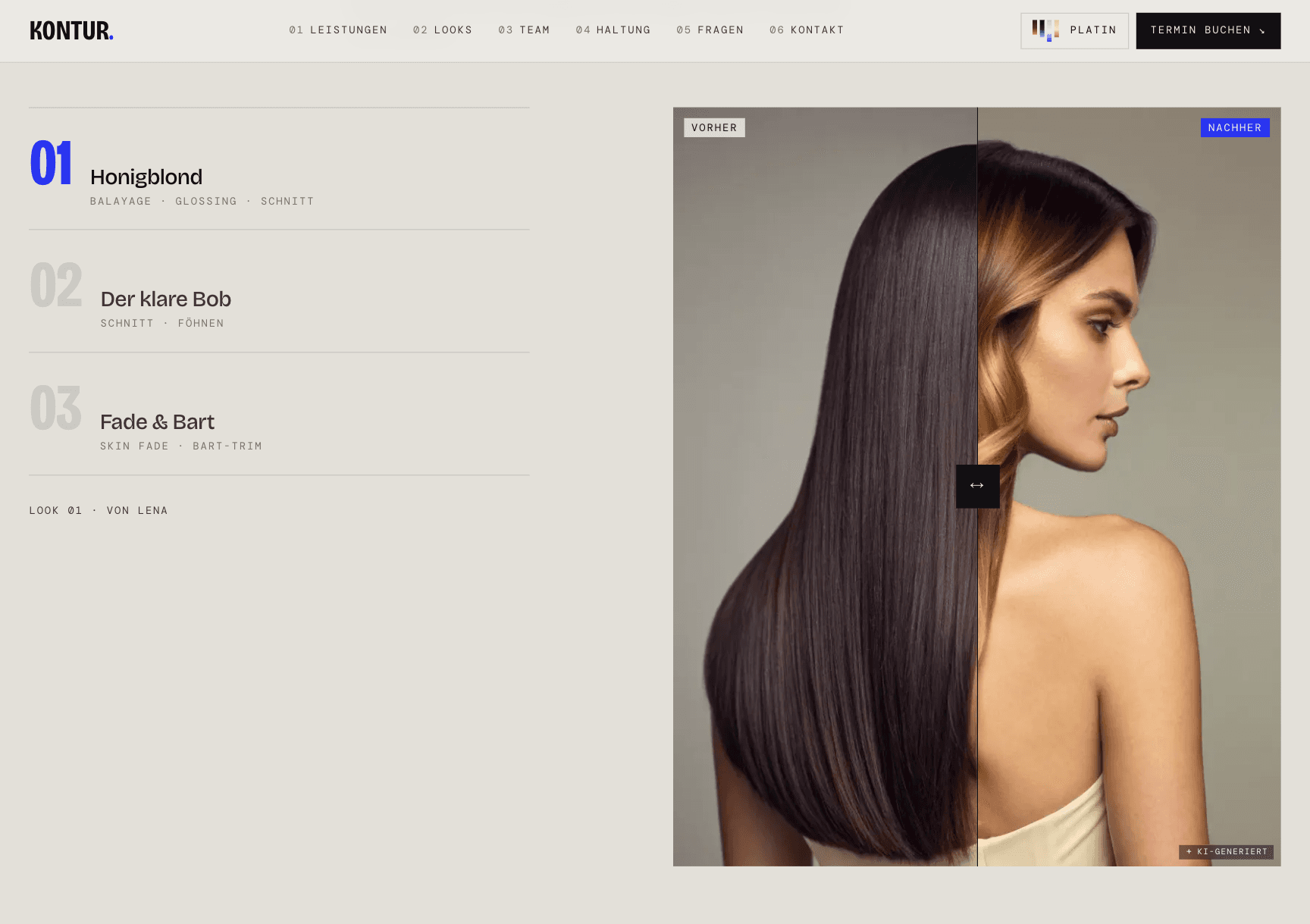 Friseur, Ansicht 3